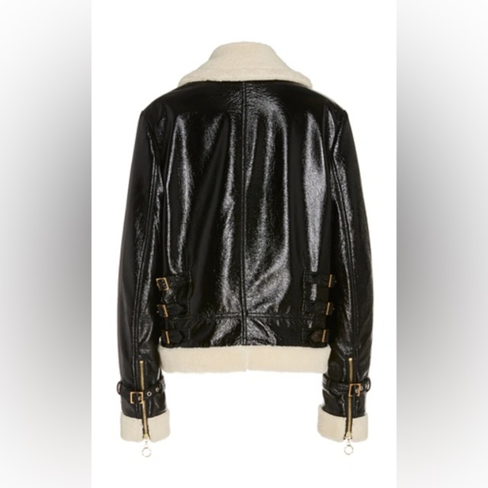 Jonathan Simkhai Sherpa And Suede Aviator Jacket,… - image 2